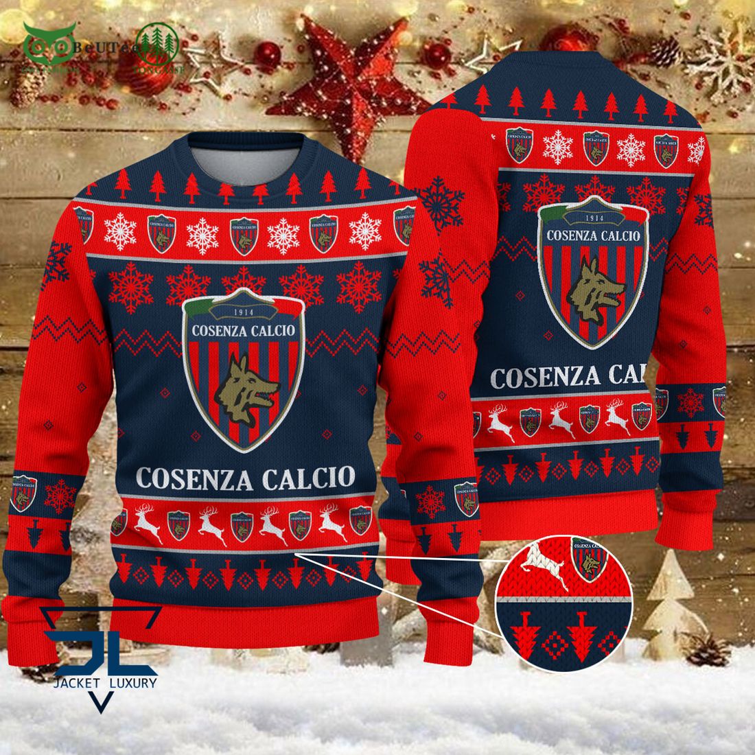 Cosenza Calcio Team Football Lega Serie A Ugly Sweater