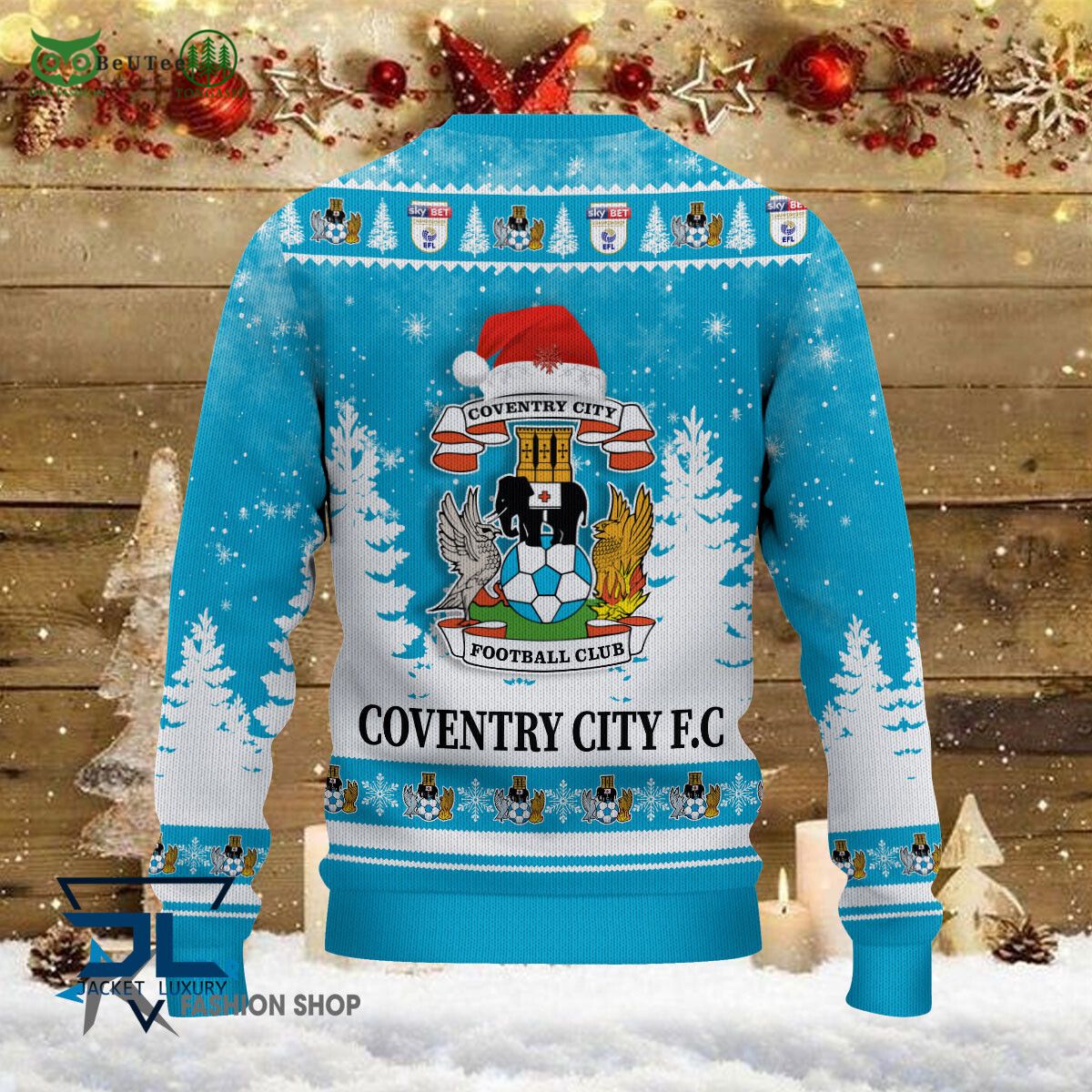 Coventry City F.C EFL English Football League Premium Ugly Sweater