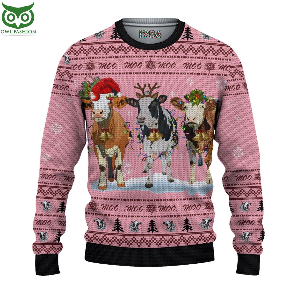 Cows Cute Christmas Ugly Sweater Jumpers