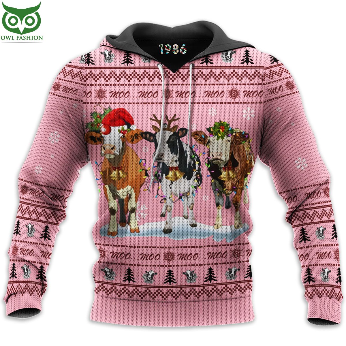 Cows Cute Christmas Ugly Sweater Jumpers