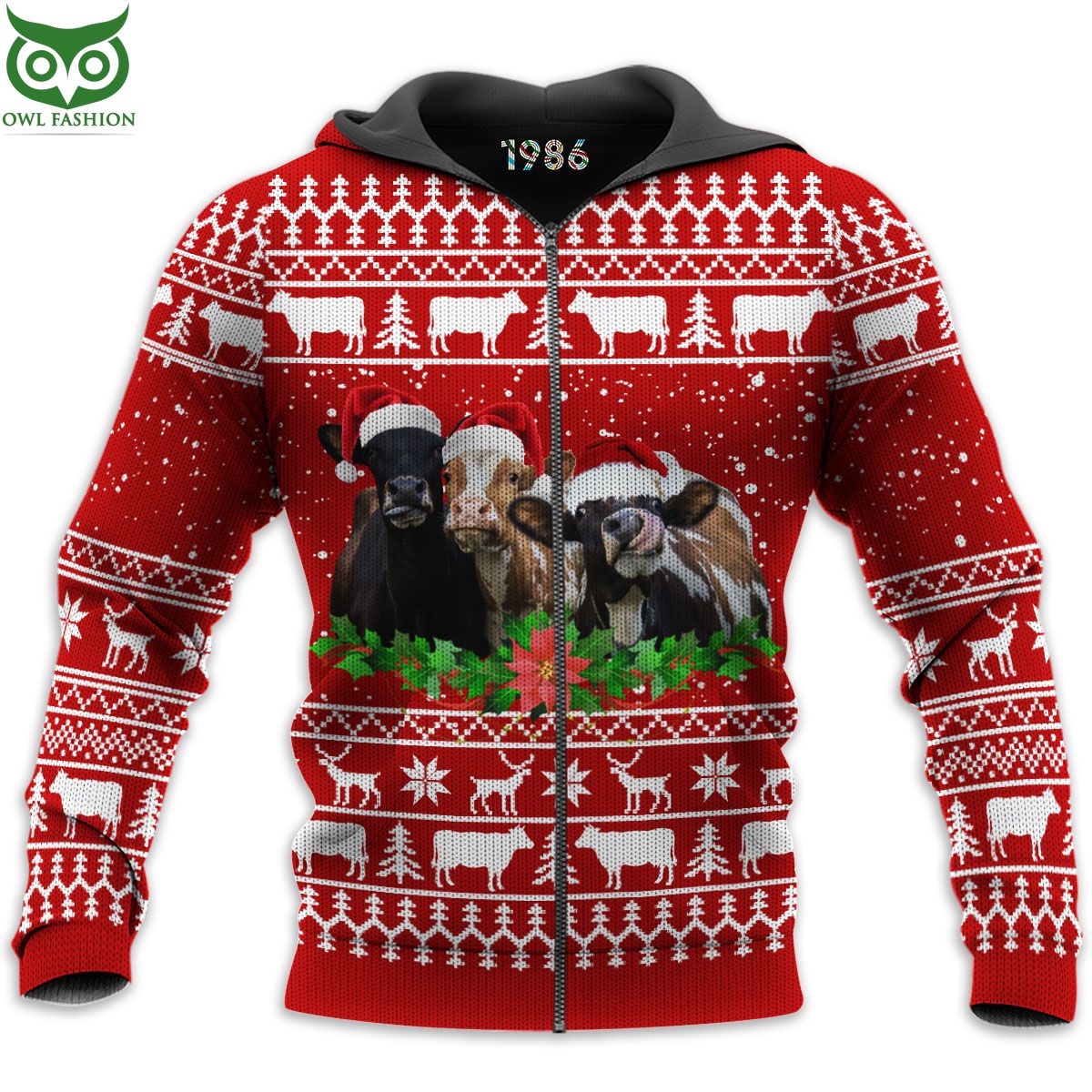 Cows Ugly Sweaters 3D AOP Ugly Sweater Jumper