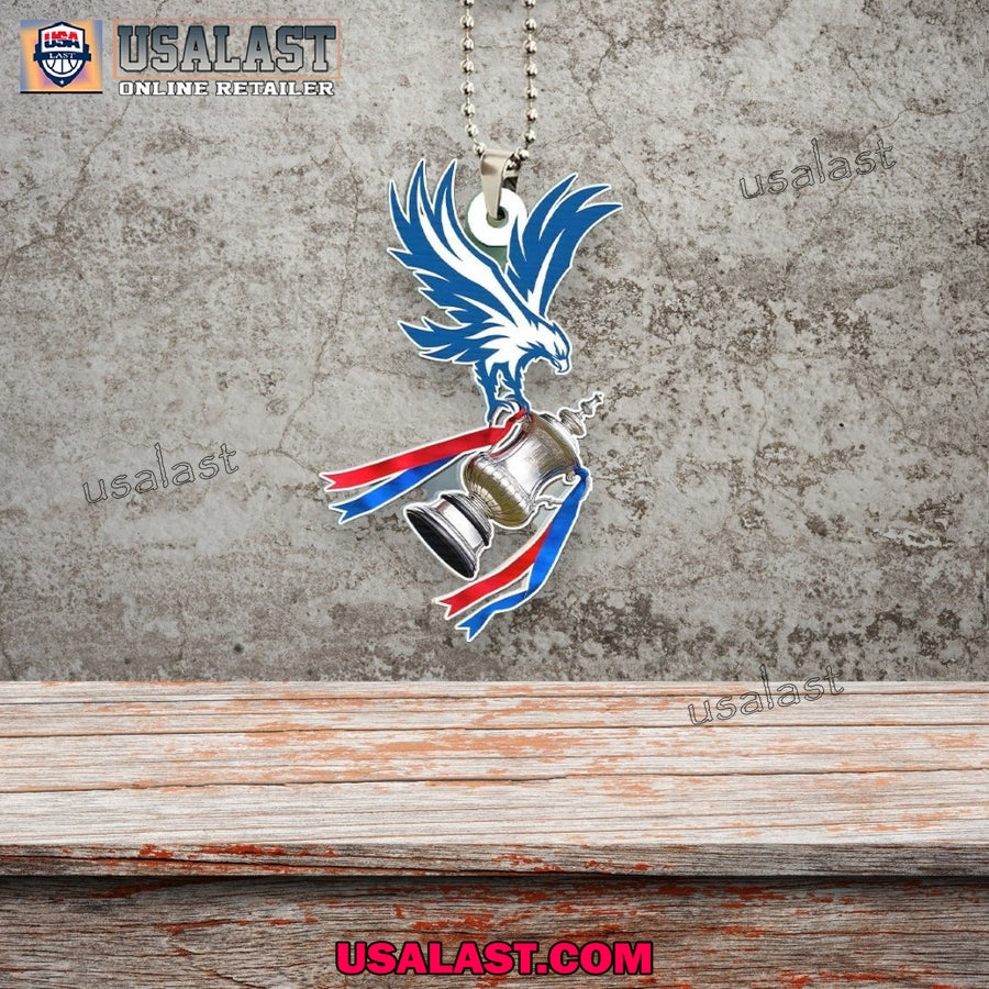 Crystal Palace 2025 FA Cup Champions Car Ornament, Keychain