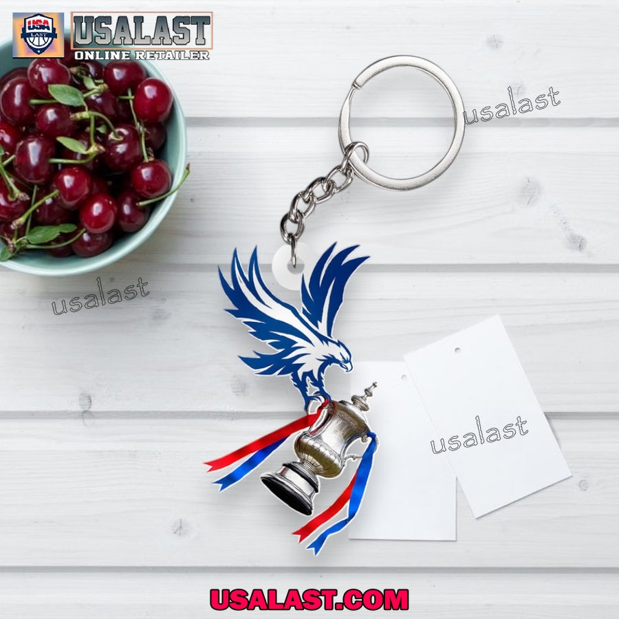 Crystal Palace 2025 FA Cup Champions Car Ornament, Keychain