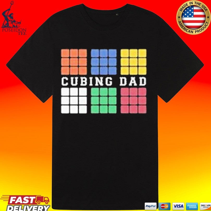 Cubing Dad V4 Rubiks Cube T-shirt