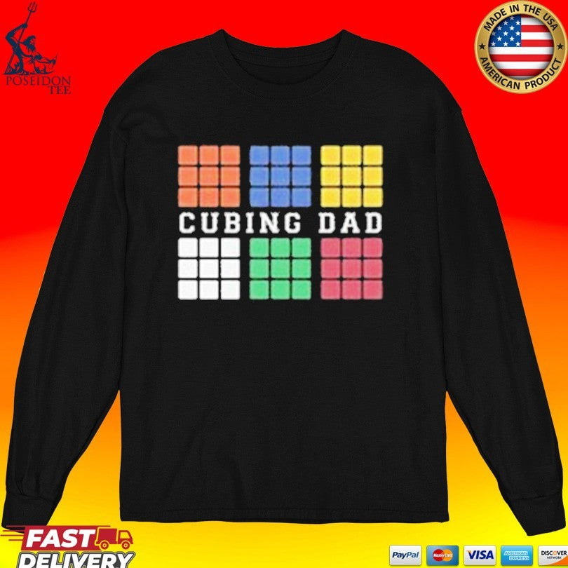 Cubing Dad V4 Rubiks Cube T-shirt