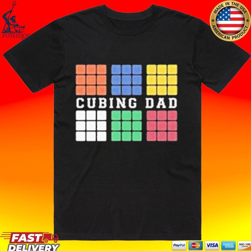 Cubing Dad V4 Rubiks Cube T-shirt