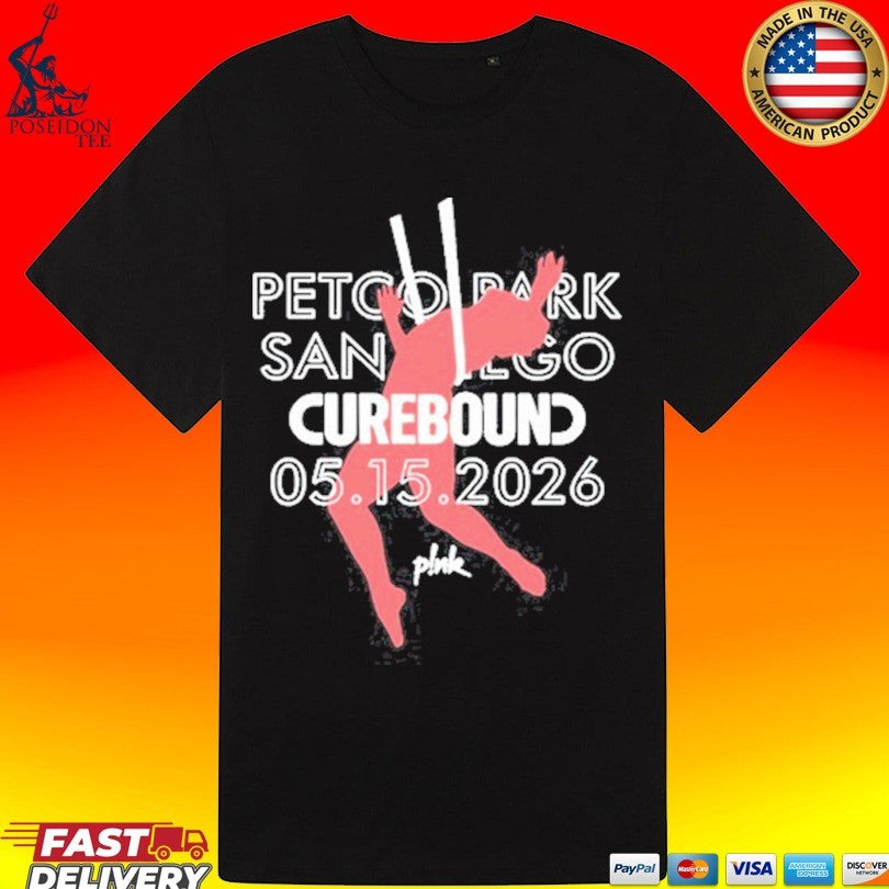 Curebound May 15 2026 Petco Park Black T-shirt