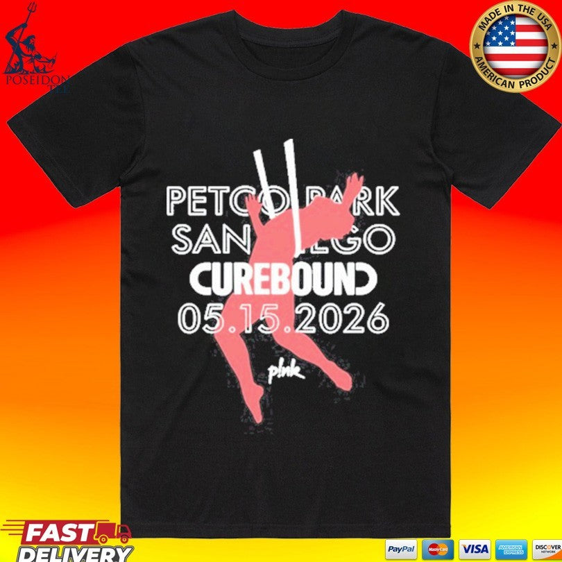 Curebound May 15 2026 Petco Park Black T-shirt