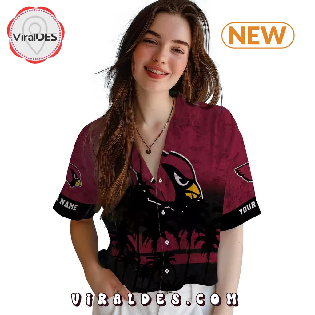 Custom Arizona Cardinals Sunset Style Hawaiian Shirt