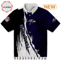 Custom Baltimore Ravens Edgy Streaks Hawaiian Shirt