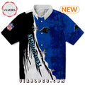 Custom Carolina Panthers Edgy Streaks Hawaiian Shirt
