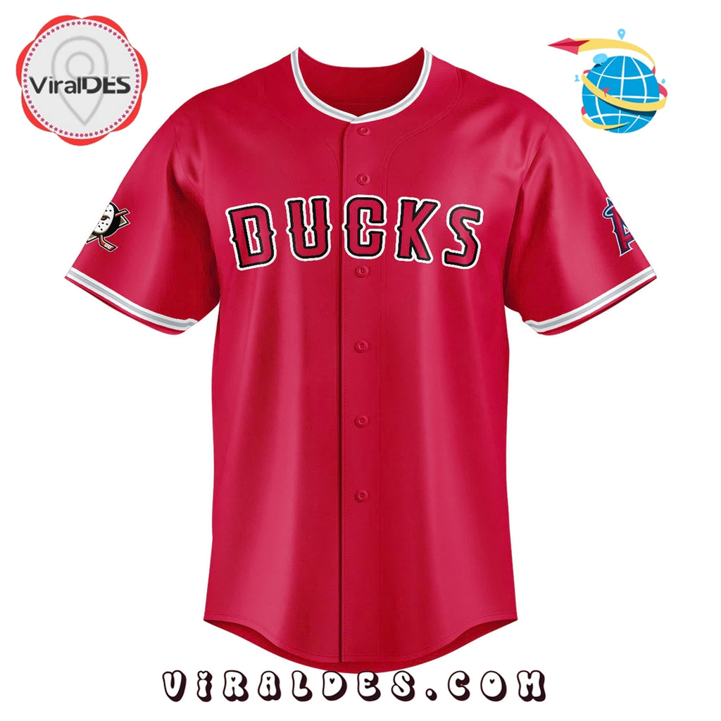 Custom LA Angels Ducks Night Limited Edition Jersey