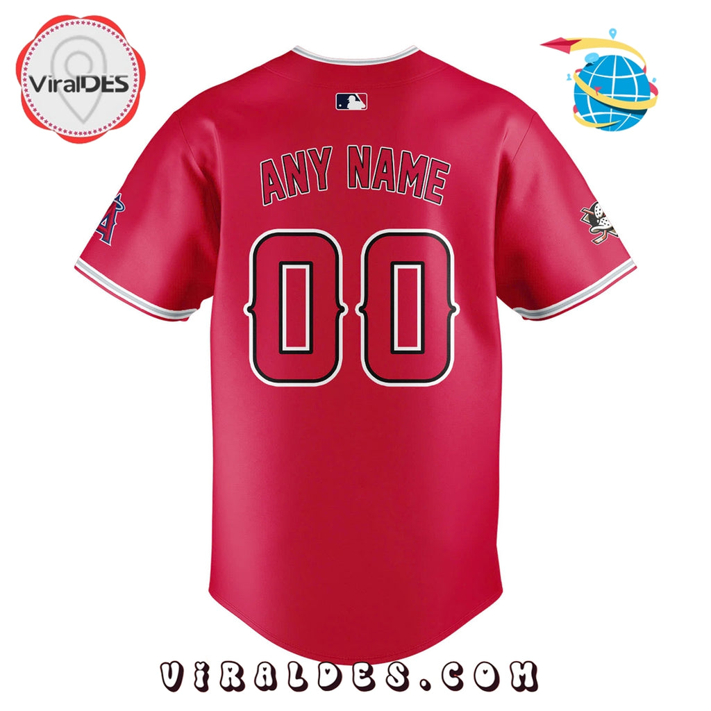 Custom LA Angels Ducks Night Limited Edition Jersey