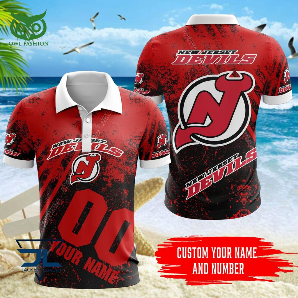 Custom Name Number New Jersey Devils NHL Hawaiian Shirt