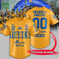 Custom Name Number Tigres UANL Campeón Liga Mx 2023 Baseball Jersey