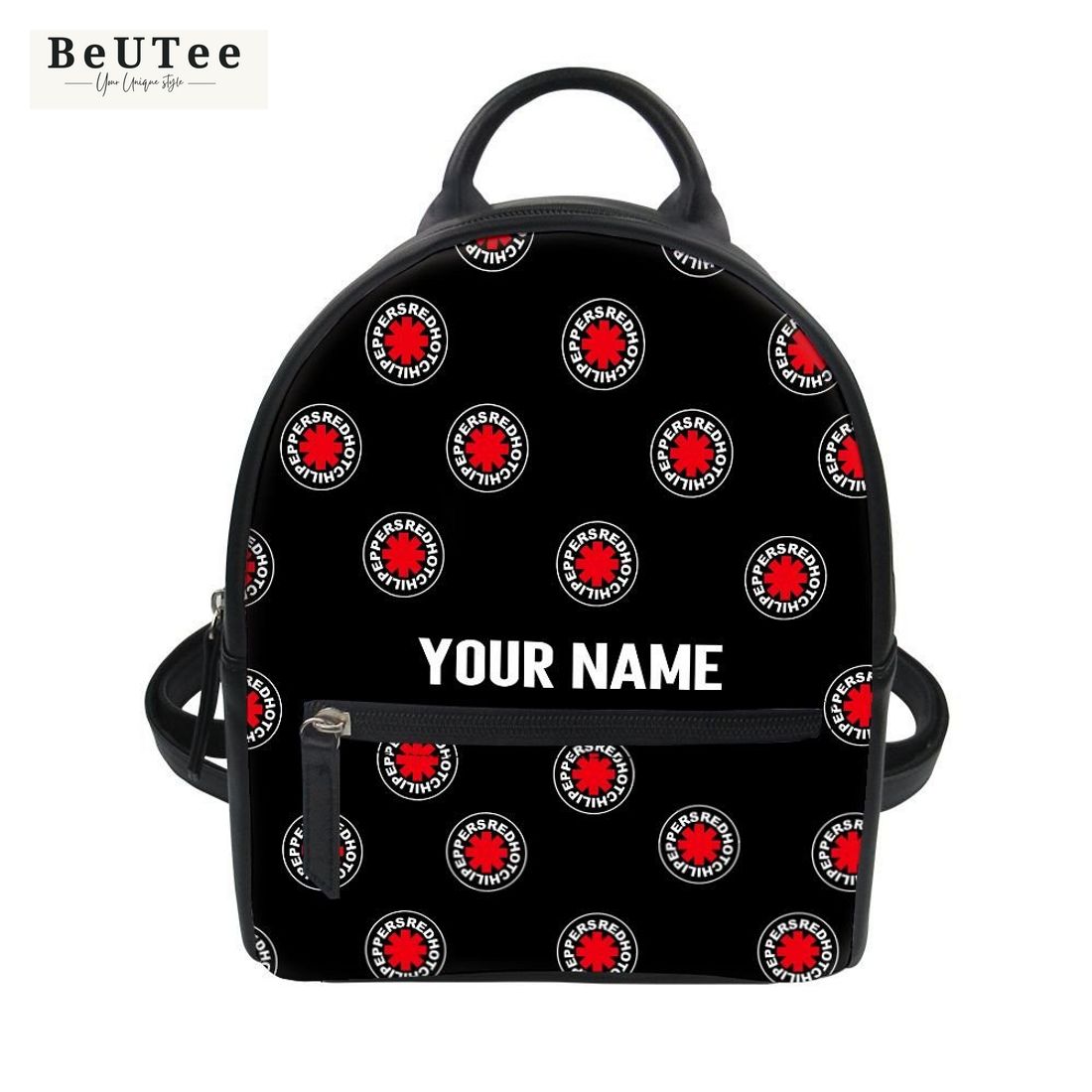 Custom Name Red Hot Chili Peppers Symbol Backpack