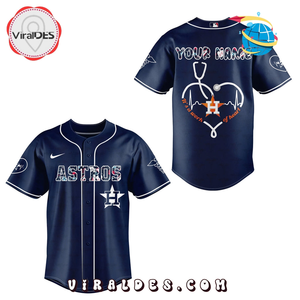 Custom Nurses Night x Houston Astros Baseball Jersey