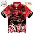 Custom Tampa Bay Buccaneers Tropical Canoe Hawaiian Shirt