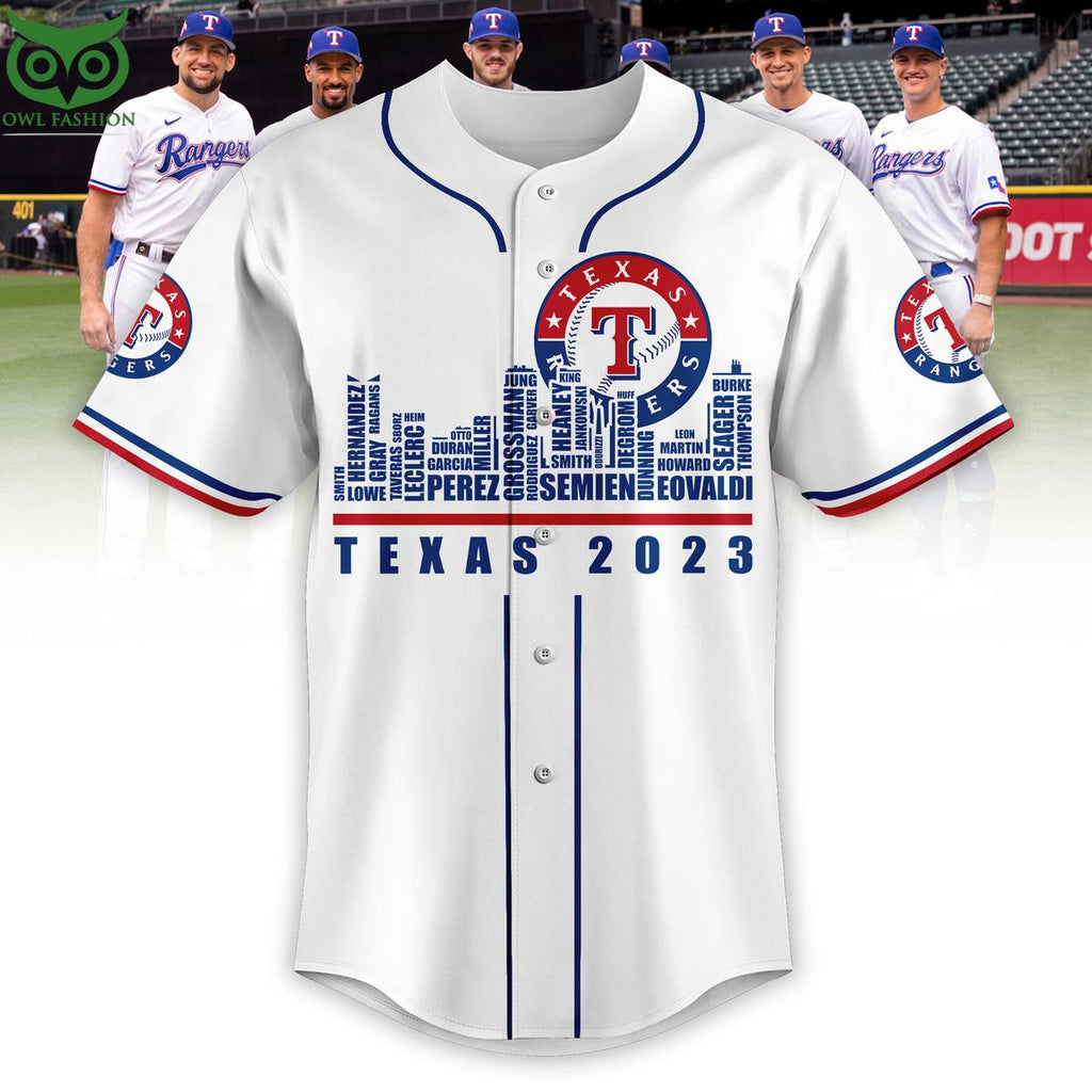 Custome Name Number Texas Rangers MLB Baseball Jersey