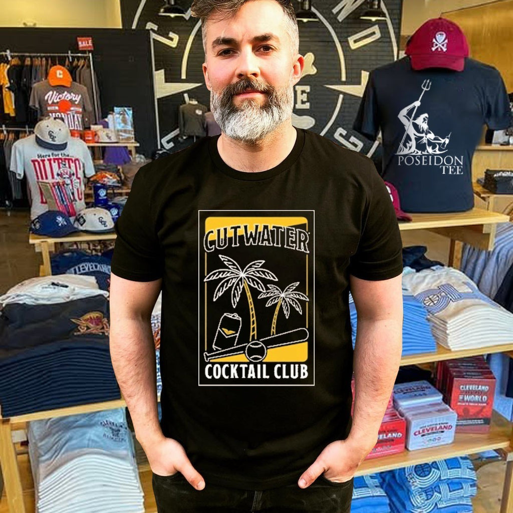 Cutwater cocktail club Spirits Brown & Gold Home Team T-shirt