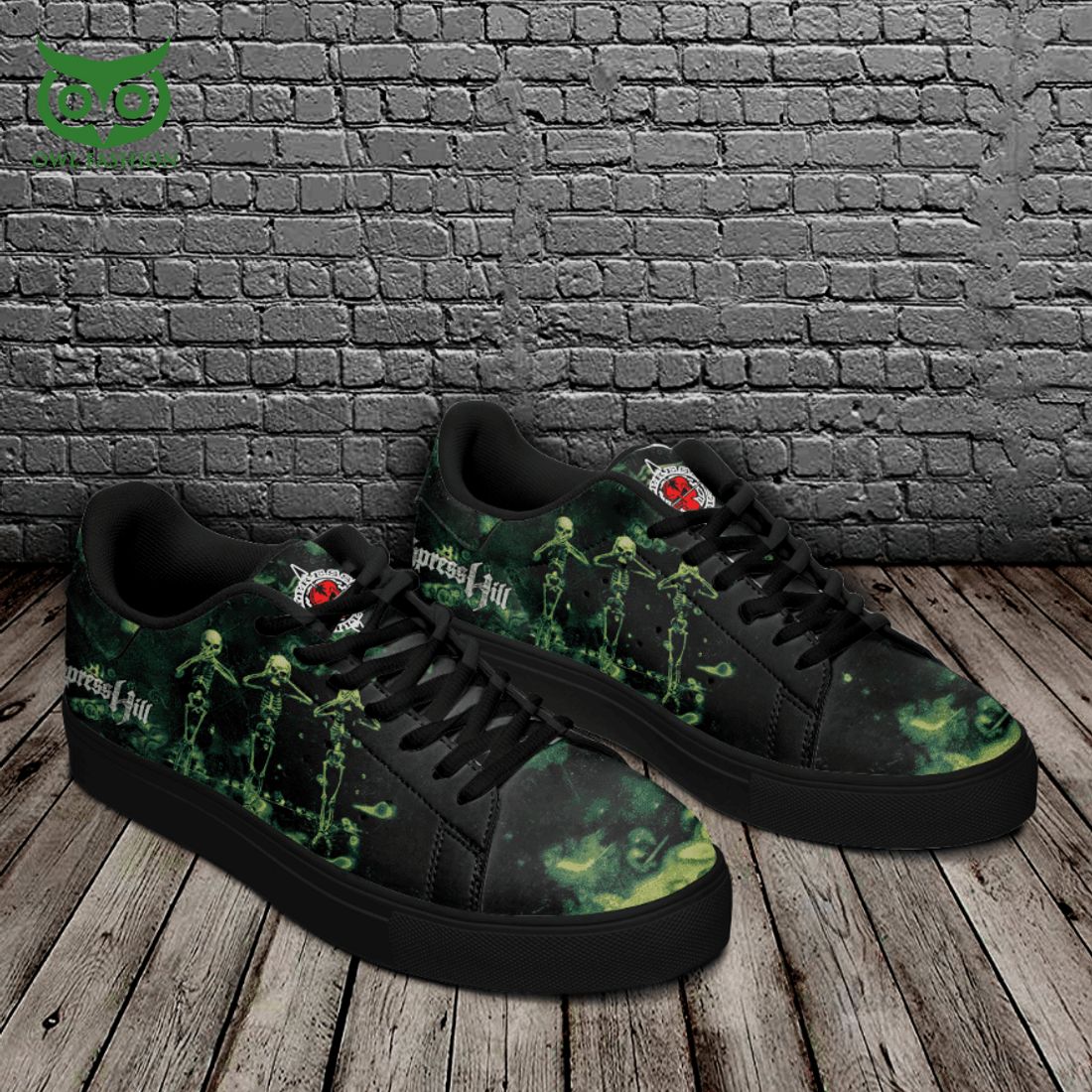Cypress Hill Skull Dark 3D Printed Stan Smith Shoes
