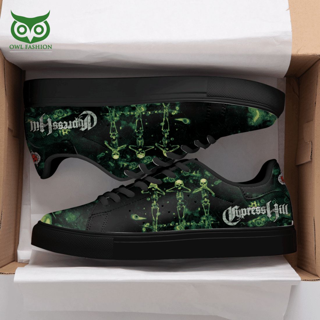 Cypress Hill Skull Dark 3D Printed Stan Smith Shoes