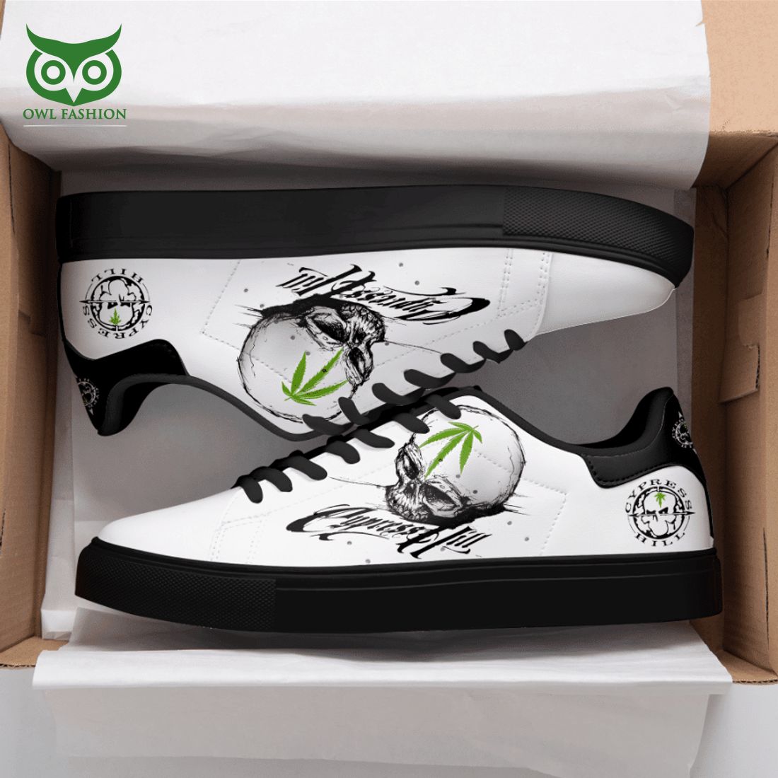 Cypress Hill Skull Grass 3D Printed Stan Smith Shoes