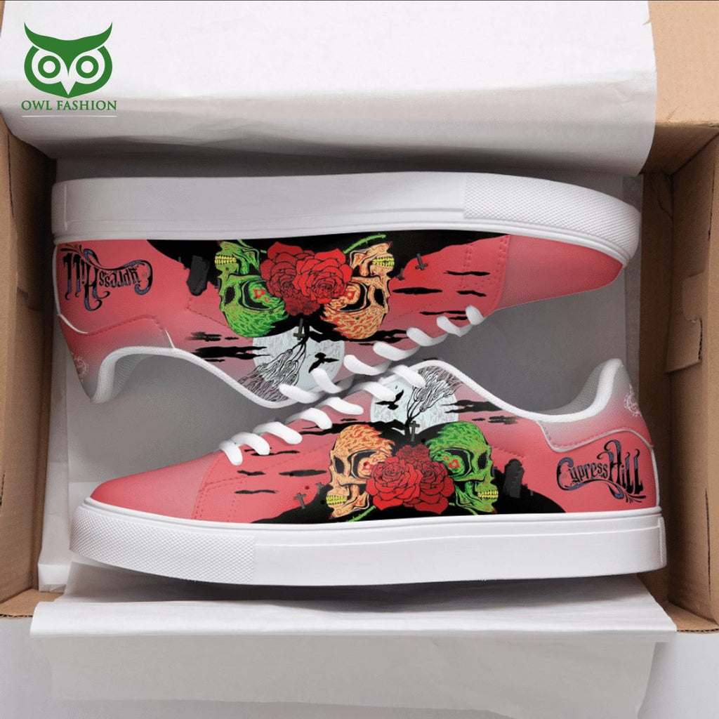 Cypress Hill Skull Roses 3D Printed Stan Smith Shoes