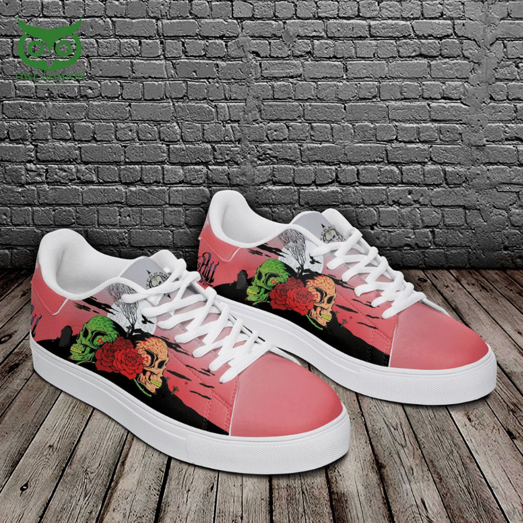 Cypress Hill Skull Roses 3D Printed Stan Smith Shoes