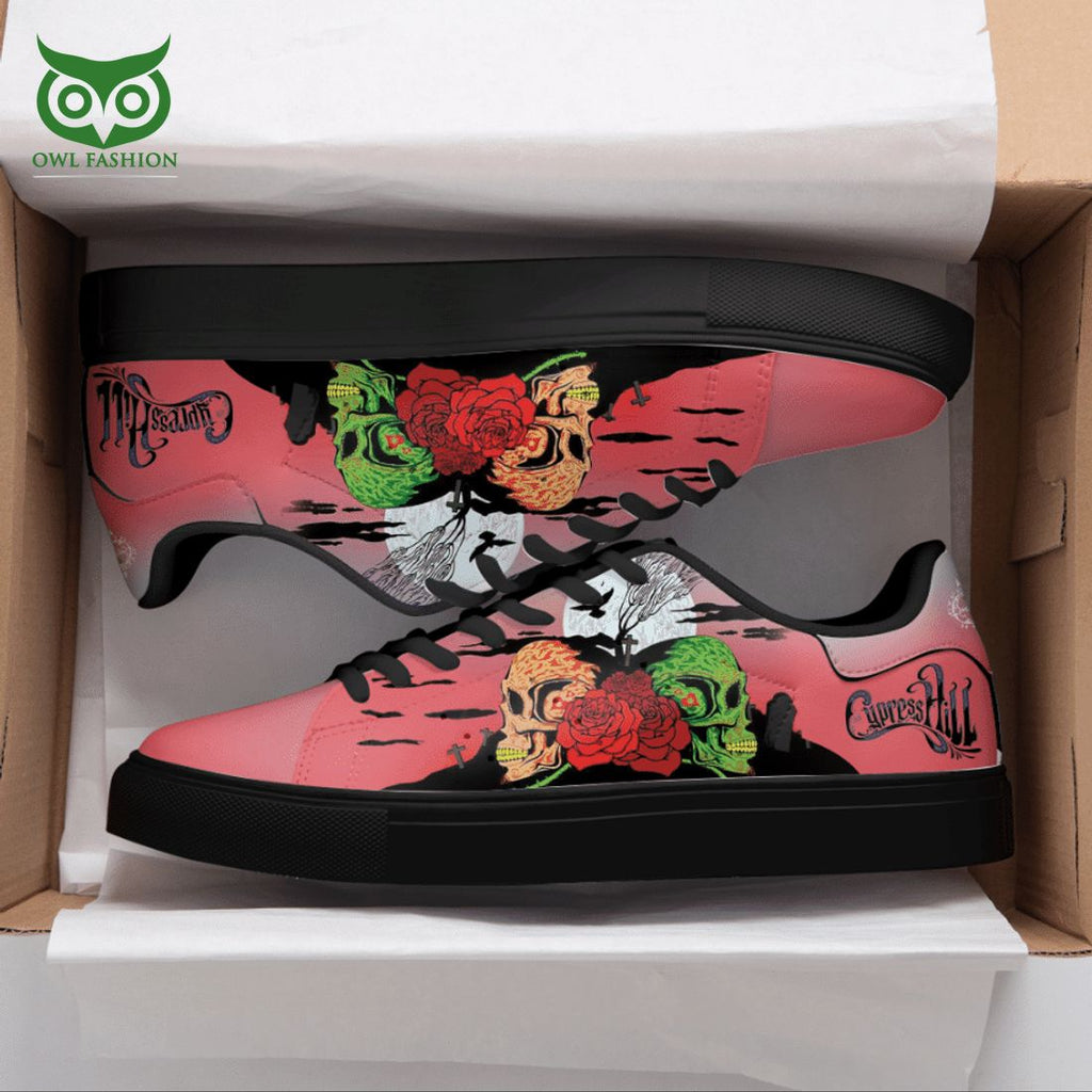 Cypress Hill Skull Roses 3D Printed Stan Smith Shoes