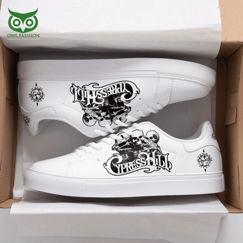 Cypress Hill Skull White 3D Printed Stan Smith Shoes