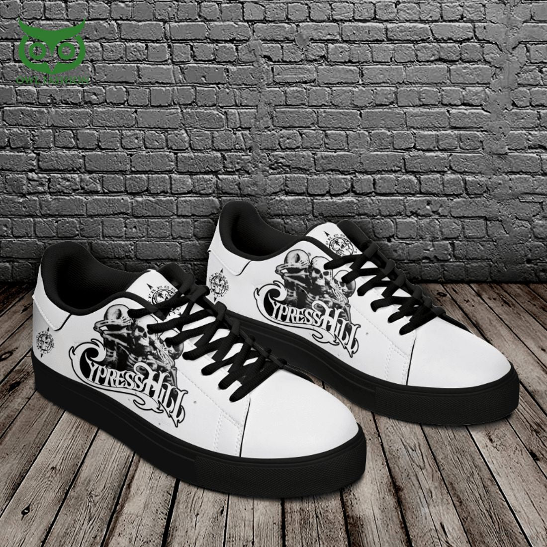 Cypress Hill Skull White 3D Printed Stan Smith Shoes