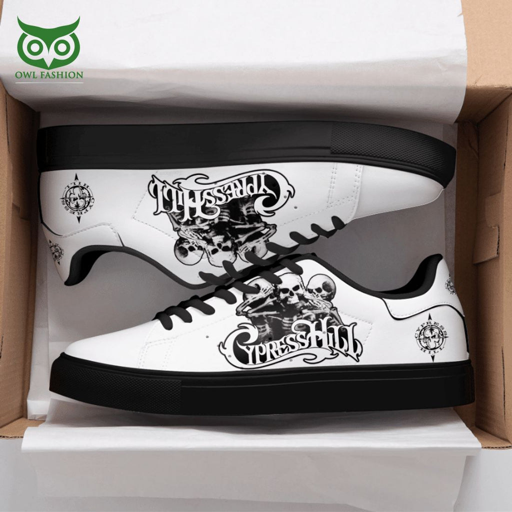 Cypress Hill Skull White 3D Printed Stan Smith Shoes