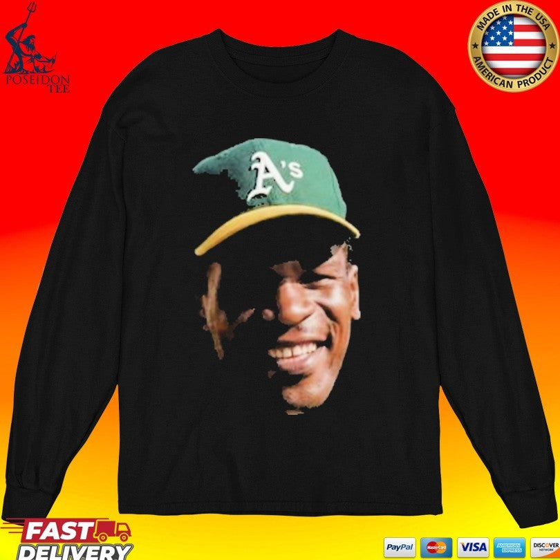 Dallas Braden Rickey Henderson Face T-shirt