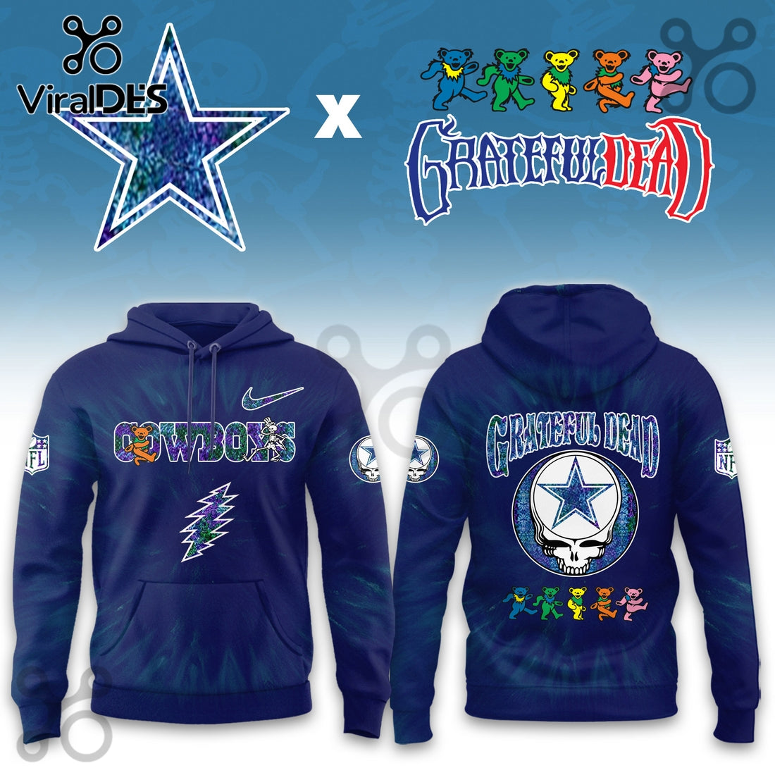 Dallas Cowboys Grateful Dead Limited Hoodie 2025