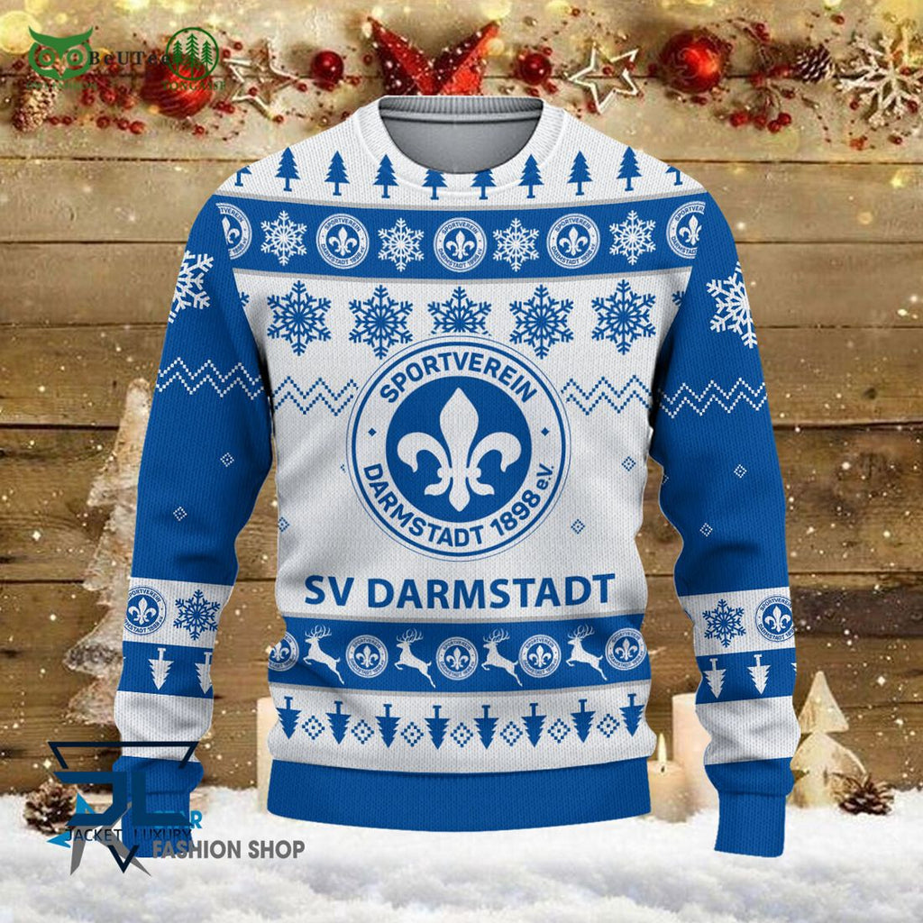 Darmstadt 98 Bundesliga Football 3D Ugly Sweater