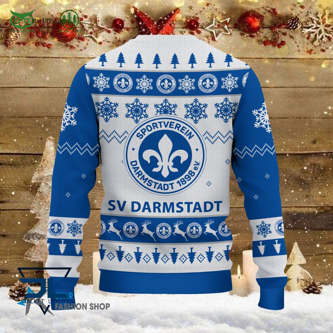 Darmstadt 98 Bundesliga Football 3D Ugly Sweater