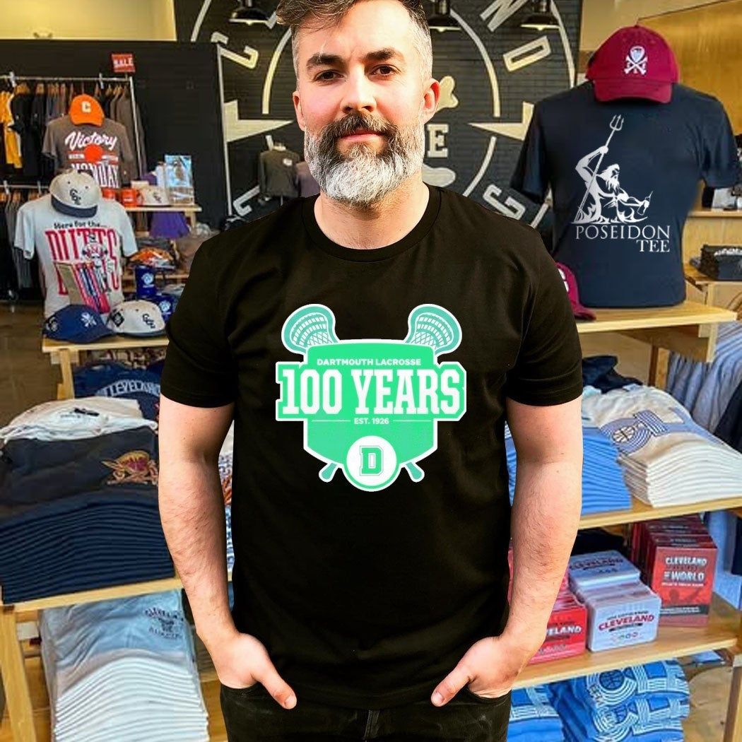 Dartmouth Lacrosse 100 Years Est 1926 Logo T-shirt