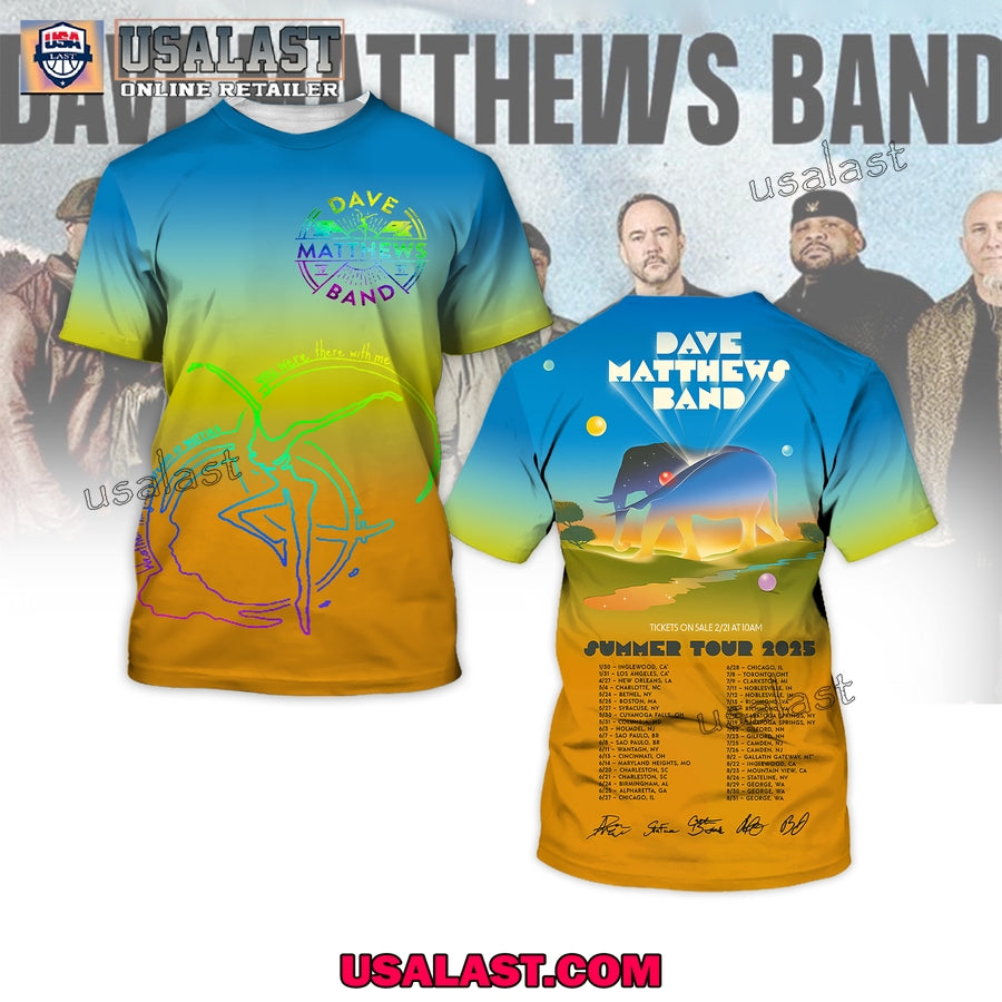 Dave Matthews Band Summer Tour 2025 3D T-Shirt