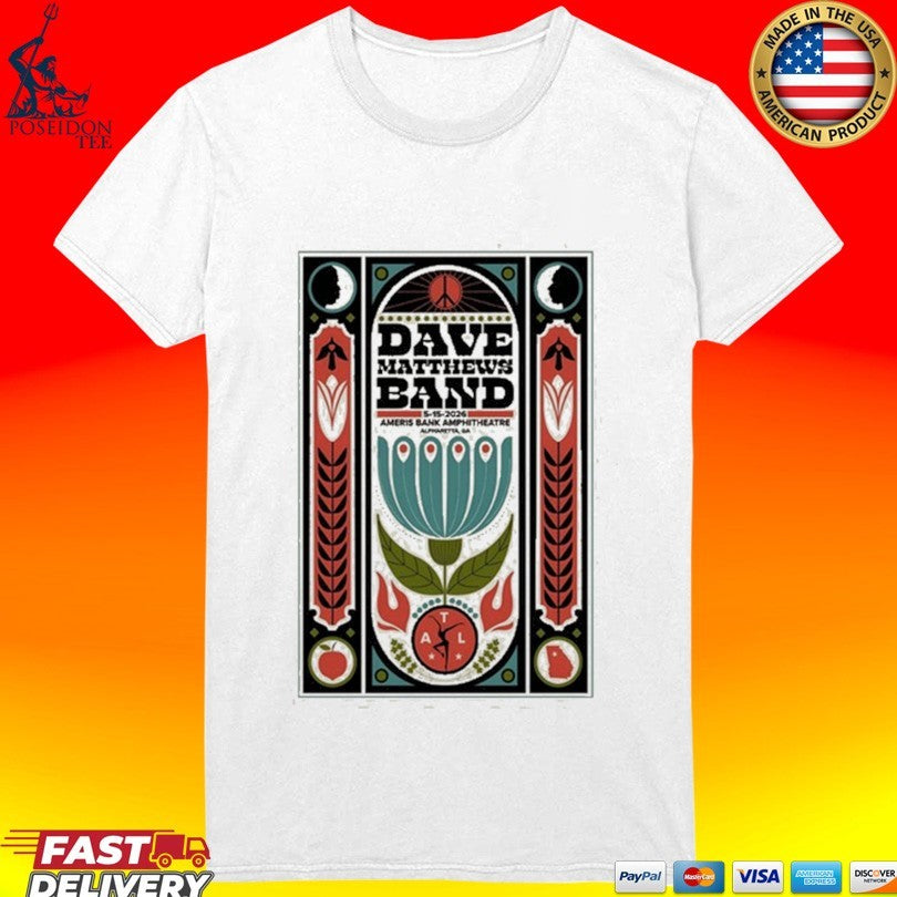 Dave Matthews Band In Alpharetta Ga On May 15 2026 Tour T-shirt