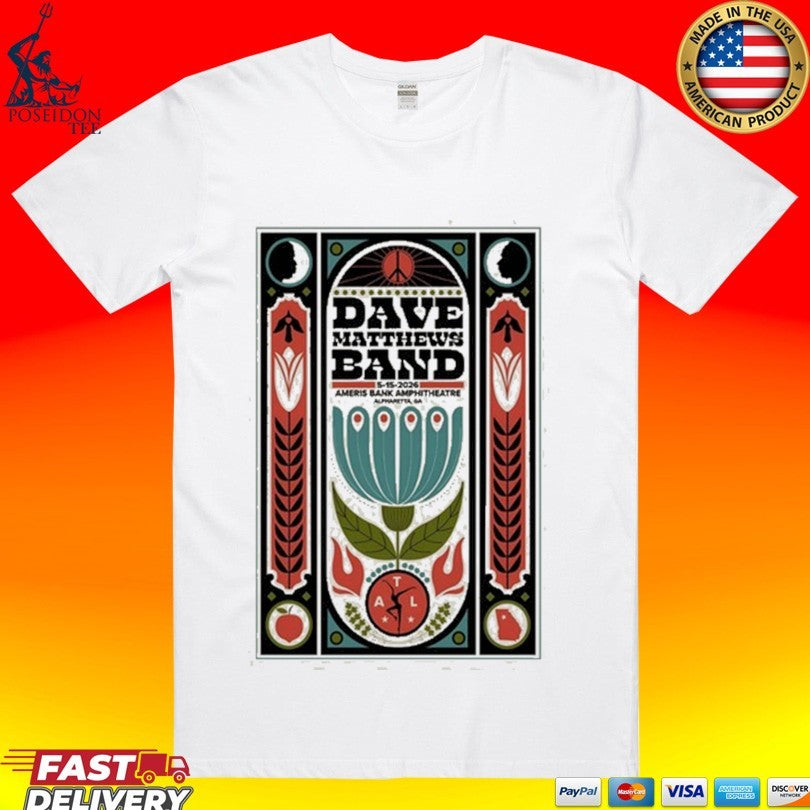 Dave Matthews Band In Alpharetta Ga On May 15 2026 Tour T-shirt