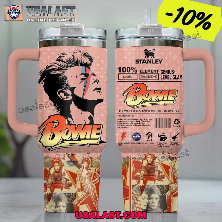 David Bowie Inspired Stanley 40oz Tumbler