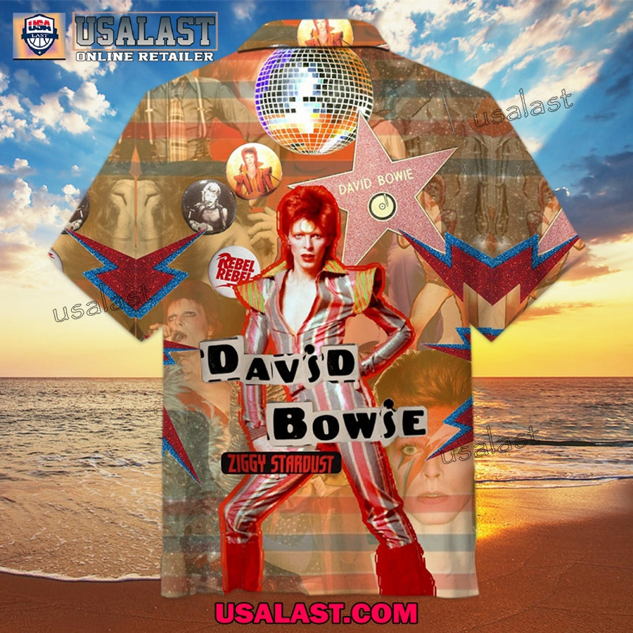 David Bowie Ziggy Stardust Vintage Hawaiian Shirt