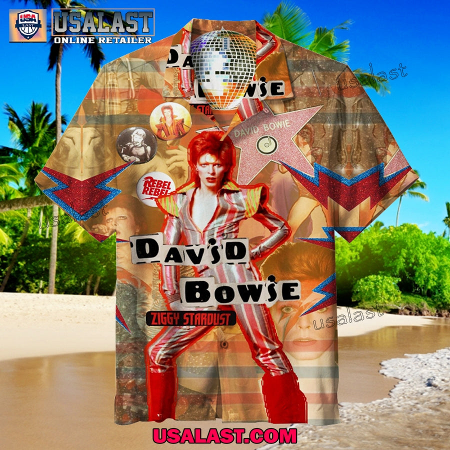 David Bowie Ziggy Stardust Vintage Hawaiian Shirt