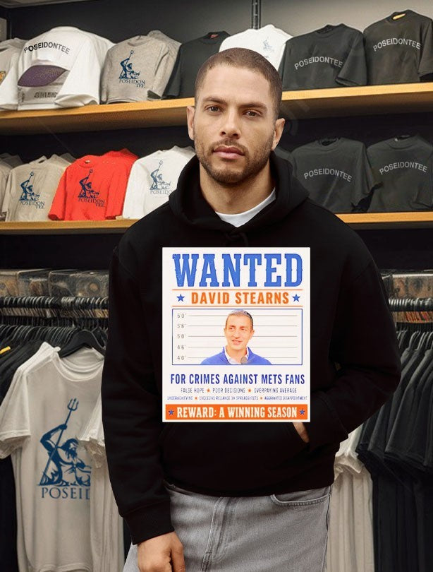 David Stearns Mets Wanted Mugshot Crimes Against Fans Reward A Winning Season T-shirt