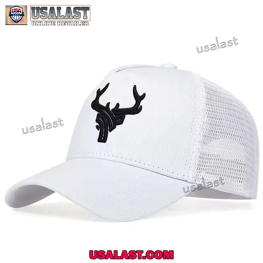 Deer Antlers Embroidery Logo Baseball Cap