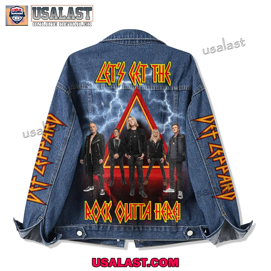 Def Leppard Let’s Get The Rock Denim Jacket