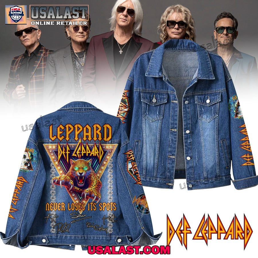 Def Leppard Never Loses Its Spots Denim Jacket