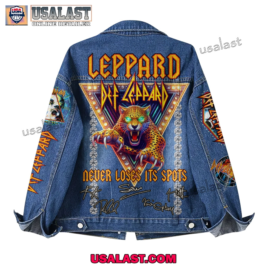 Def Leppard Never Loses Its Spots Denim Jacket