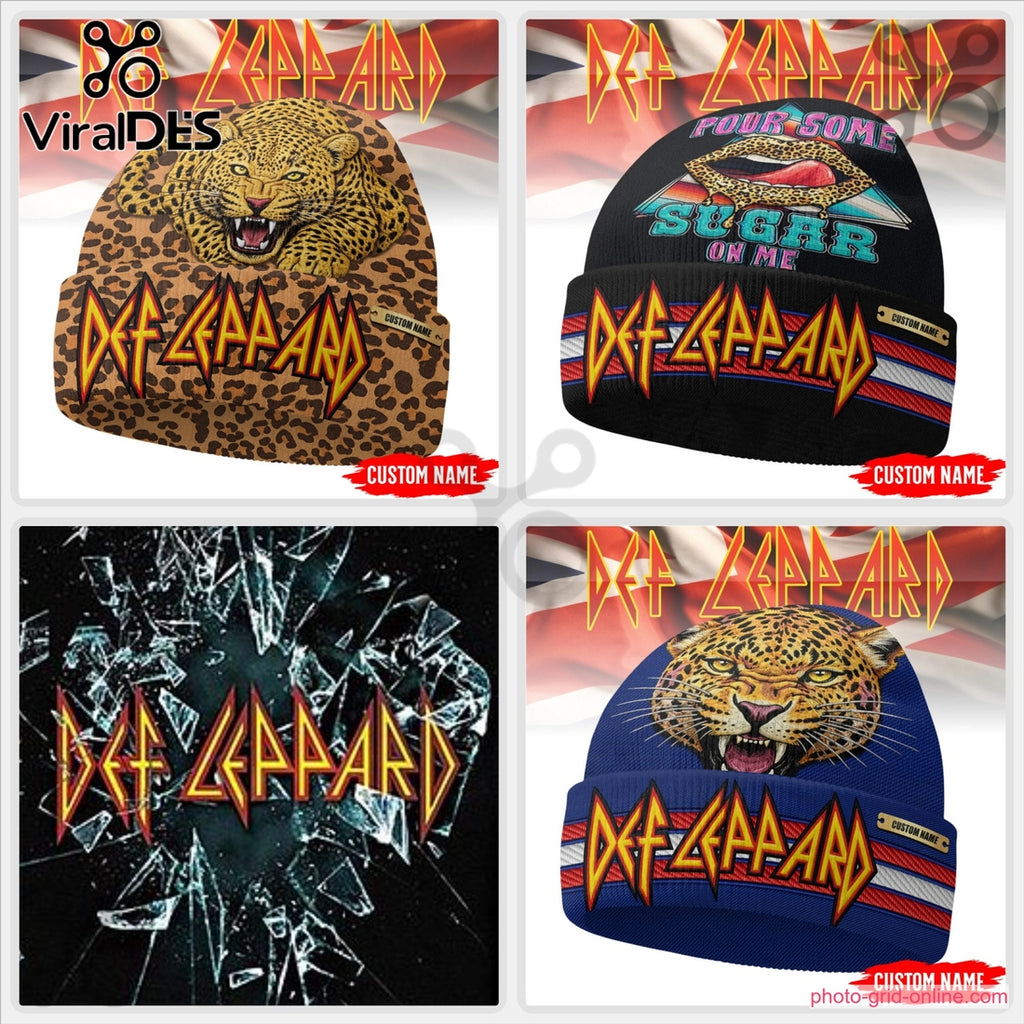 Def Leppard Rock Band Beanie Hat